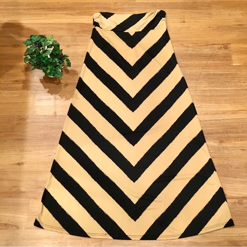 NWT Striped Maxi Skirt Size 1X